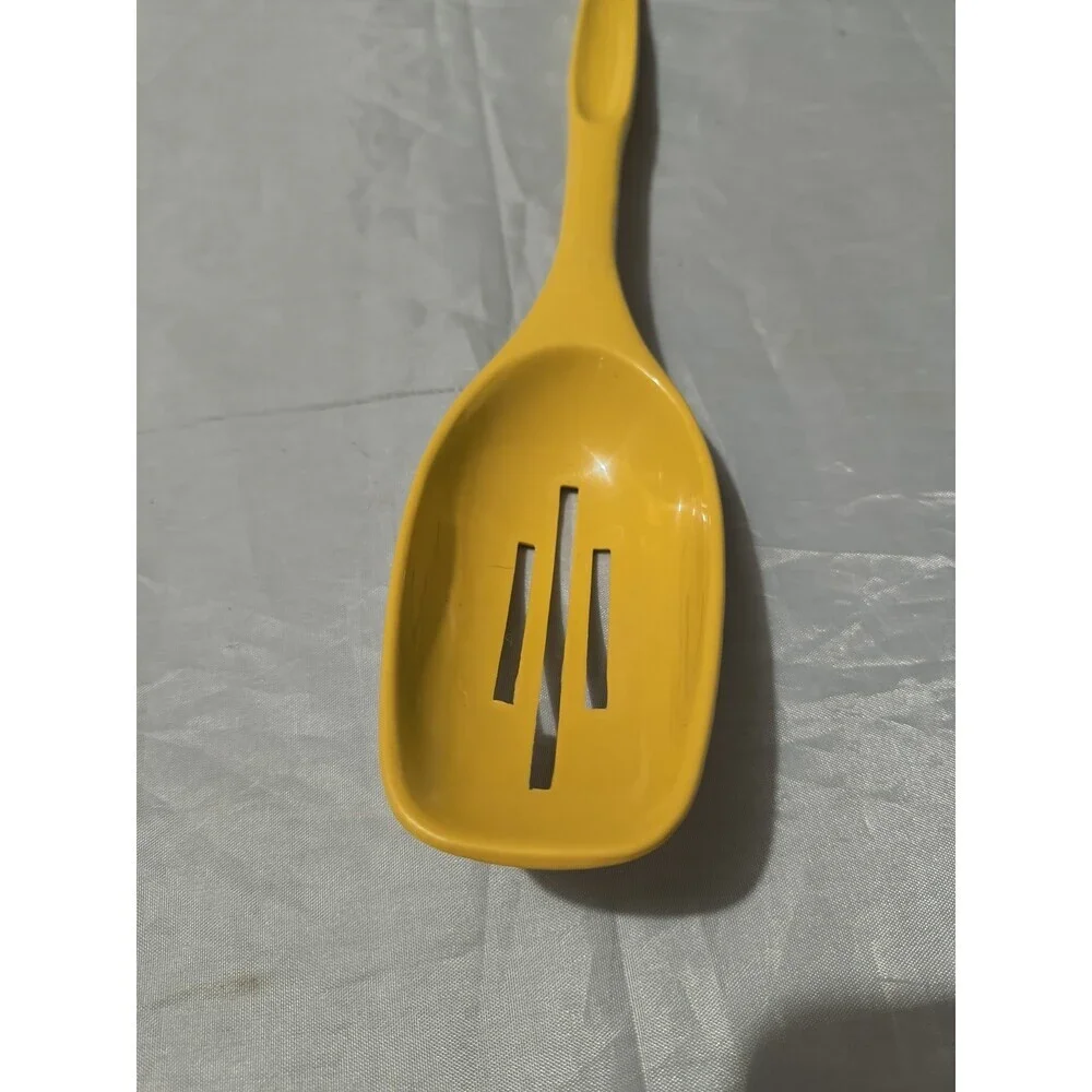 VTG Foley Yellow Nylon Plastic Slotted Spoon 11